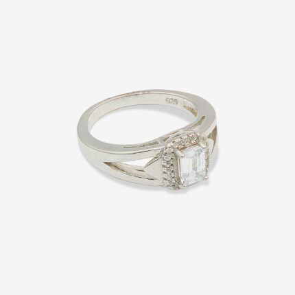 Sterling Silver 925 Precious Gemstone with Micro Zircon Unisex